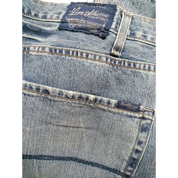 Levi Strauss Signature Men's Jeans Cotton W42xL30 Low Rise Straight Leg - Picture 3 of 7